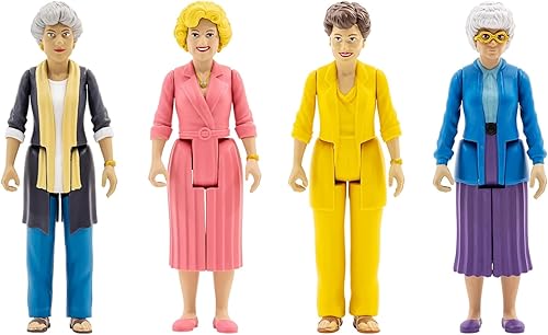 Toynk The Golden Girls - Figuras de acción retro de 3.75 pulgadas  Juego de 4