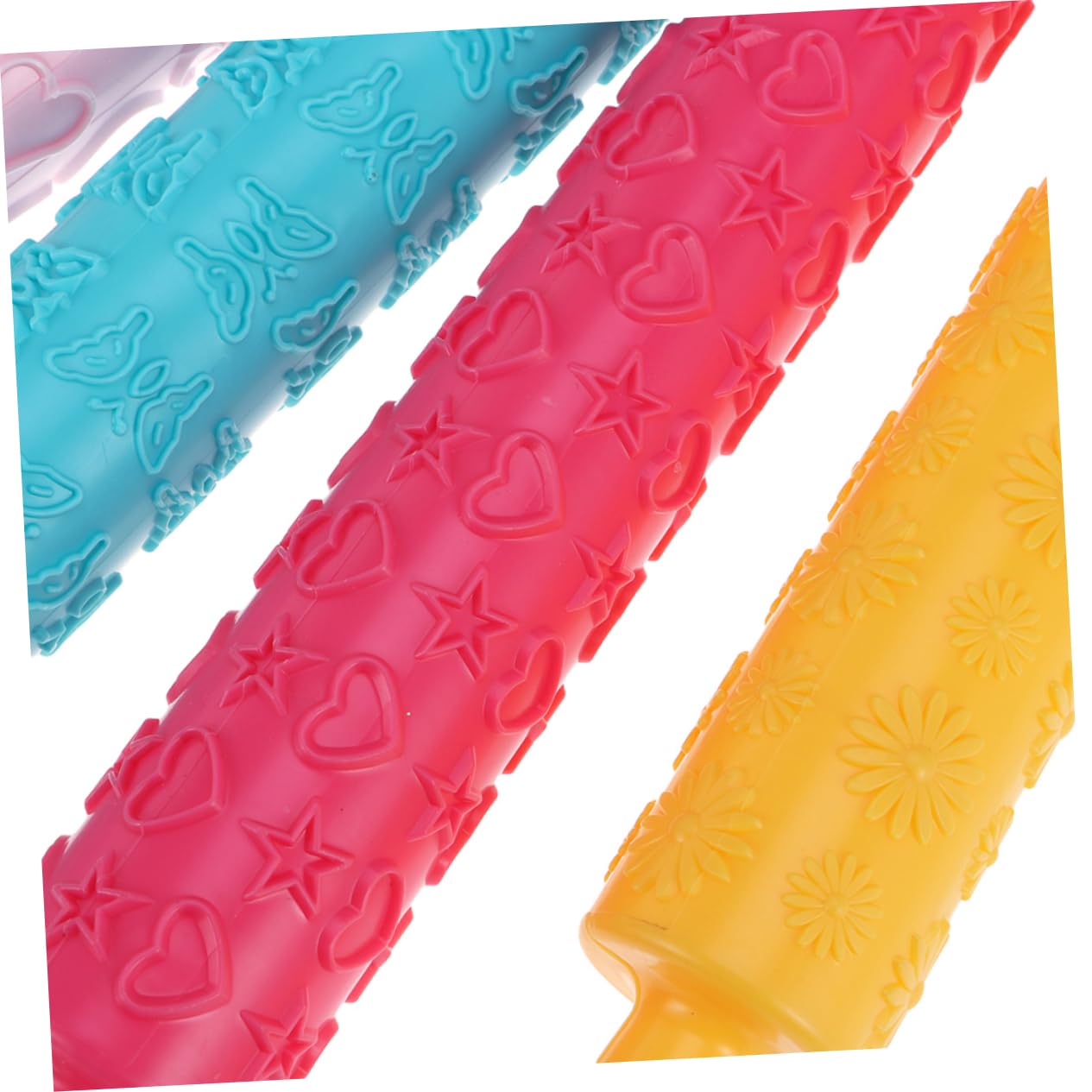 Mattarello in Plastica Goffrato Multifunzione 8 Pezzi