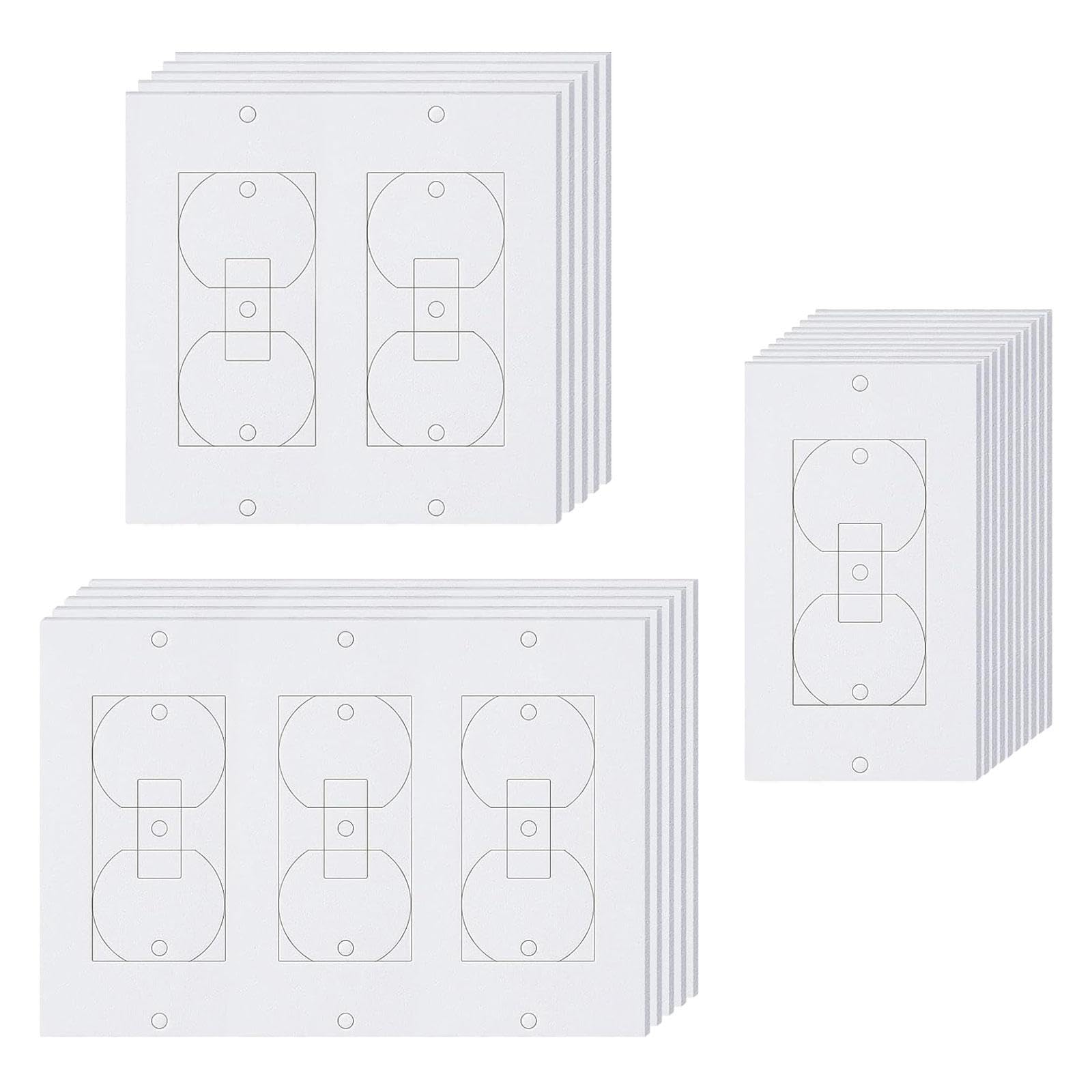CALANDIS® 20Pcs Wall Plate Outlet Sealers Outlet Insulator Draft Sealers for Toggle | Switch Plates & Outlet Covers | Electrical & Solar | Home Improvement-image-8