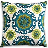 Utopia Bedding Decorative Square 18 x 18 Inch Throw Pillow (Indoor/Outdoor) - Floral Green Cushion