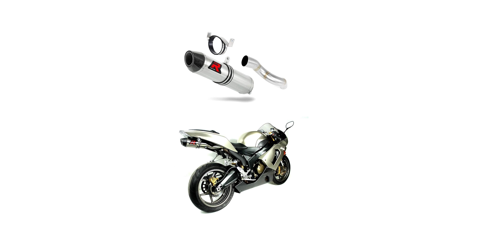 ZX6R 636 Exhaust HP2 Carbon Dominator Racing silencer