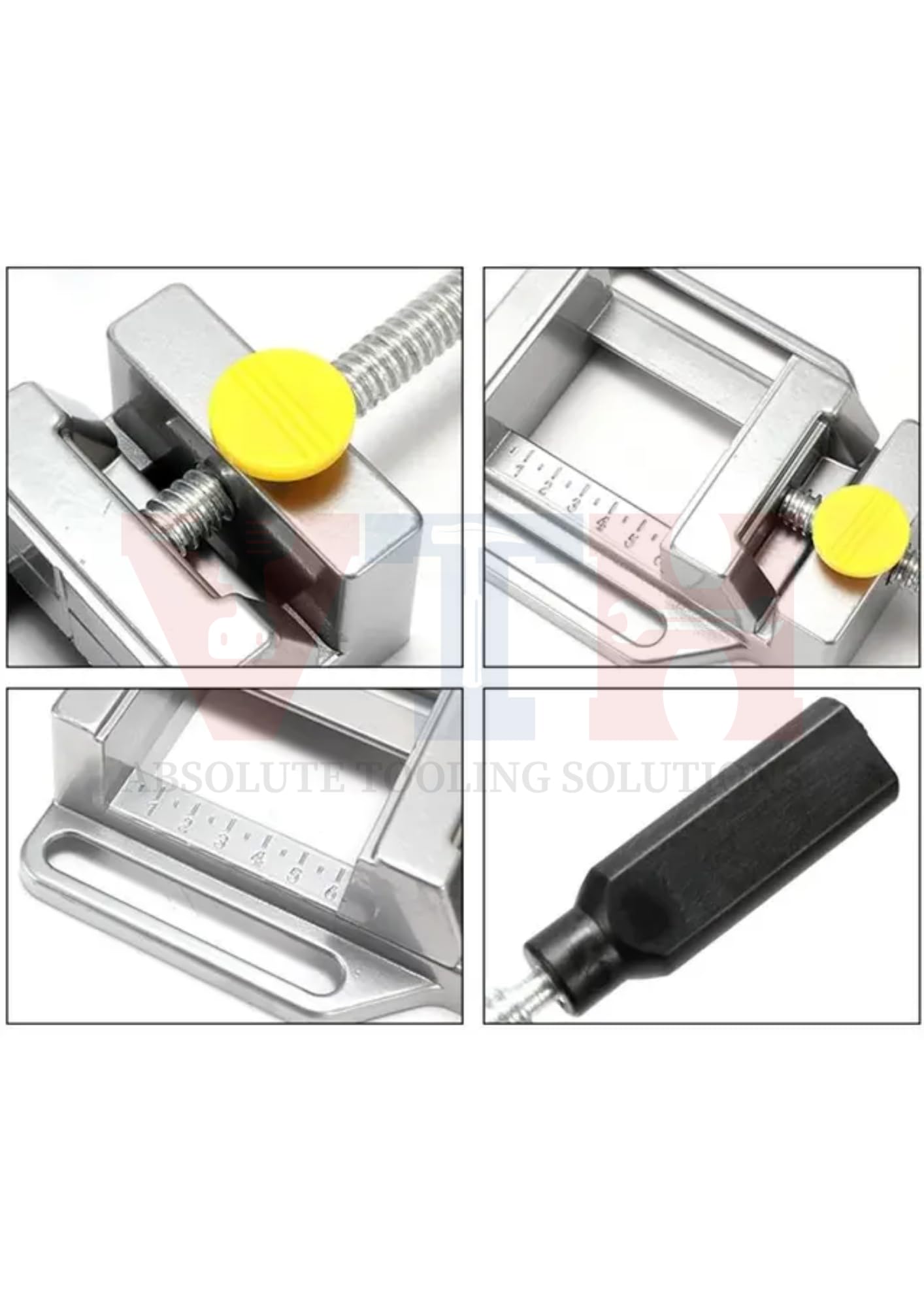 VTH® 2.5" Quick Release Drill Press Vise | Aluminum Alloy Quick Release Drilling Machine, Vice for Carving DIY Handicrafts (Not for Heavy Duty purposes) 2