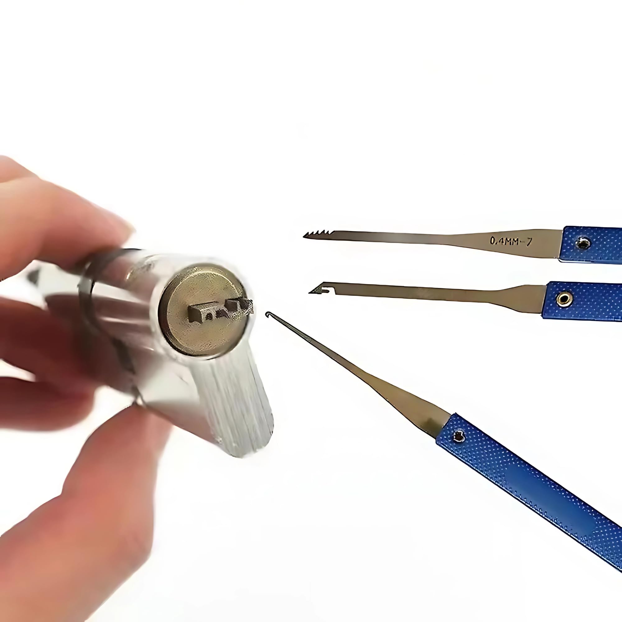 Kit Grimaldelli Professionali Per Lockpicking - Chiave Universale, Per Allenamento, Estrazione Chiavi - Foto 5