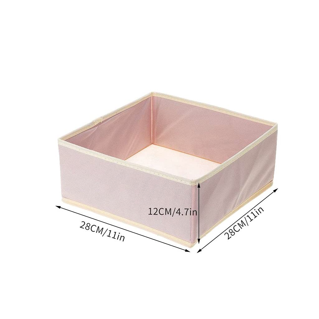 Conteneur de Rangement Non tissé, diviseur de tiroir Pliable, boîte de Placard à Couvercle pour Cravates Chaussettes Soutien-Gorge sous-vêtements Organisateur de vêtements