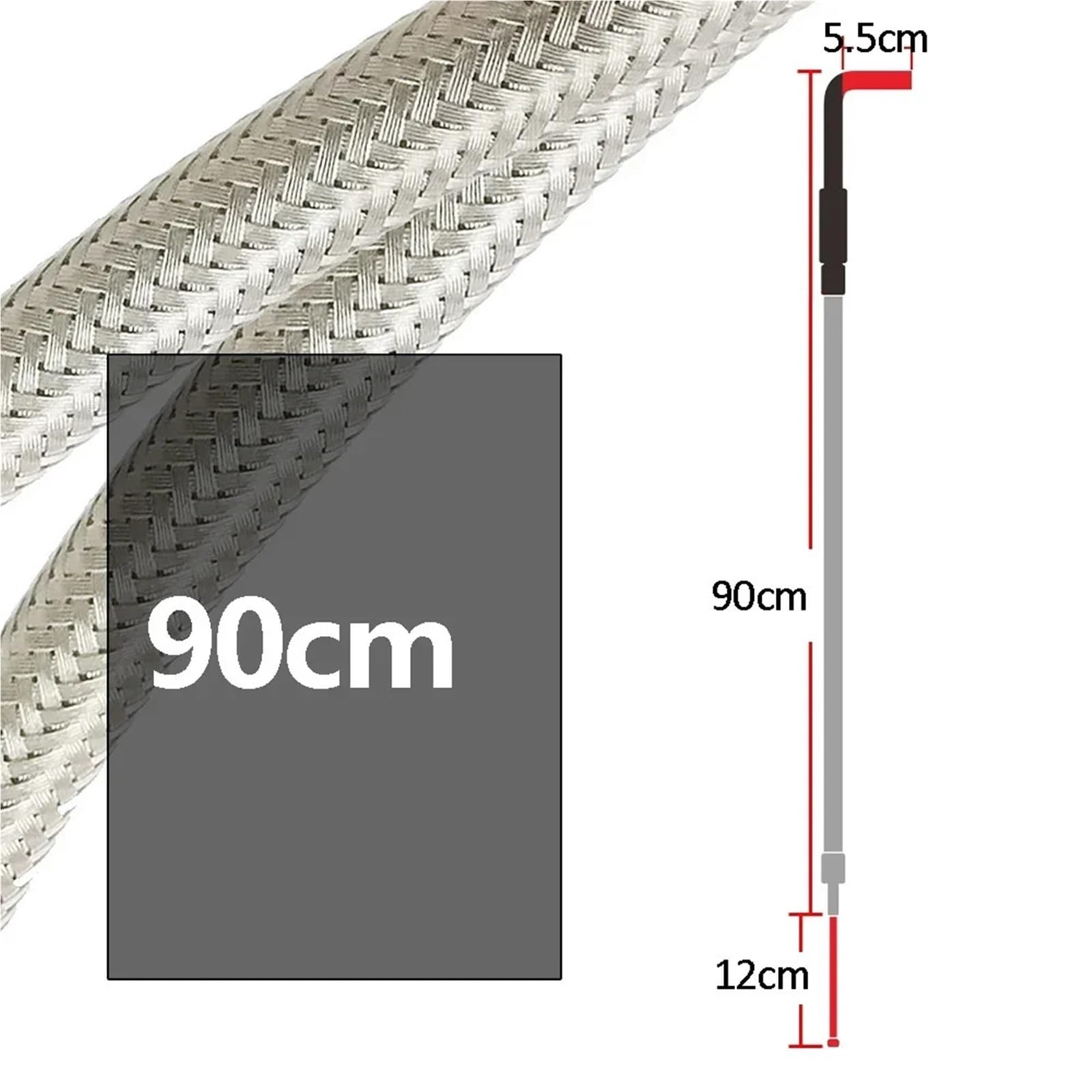 Kit réparation accélérateur moto Câble d'accélérateur acier 90 cm 35 pouces motos Convient pour Harley Sportster XL1200 et 883.