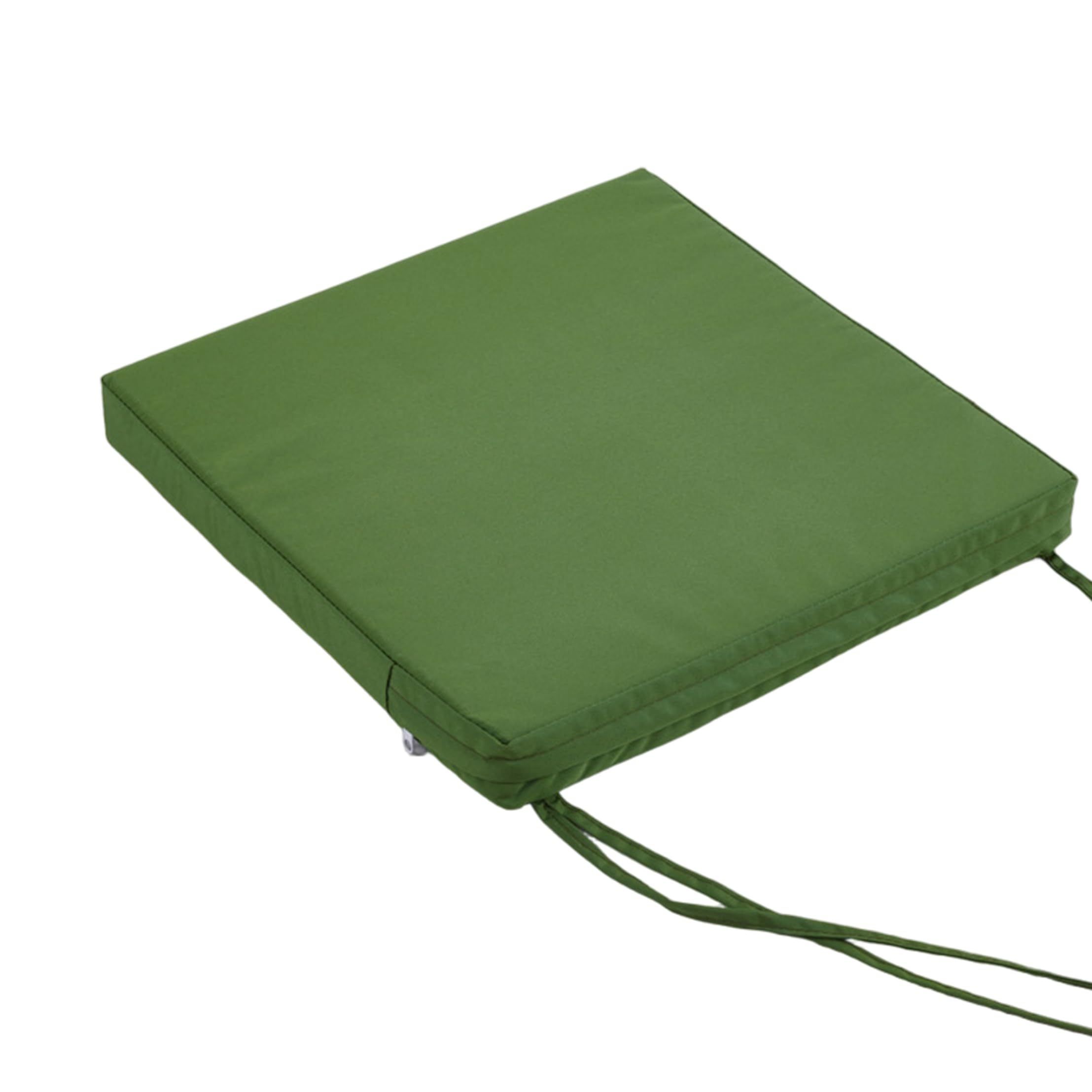 Xoeryoy Waterproof Seat Cushion, 15.75x15.75x3.15inch Outdoor Chair Cushion With Secure Straps & High-density Sponge, Green
