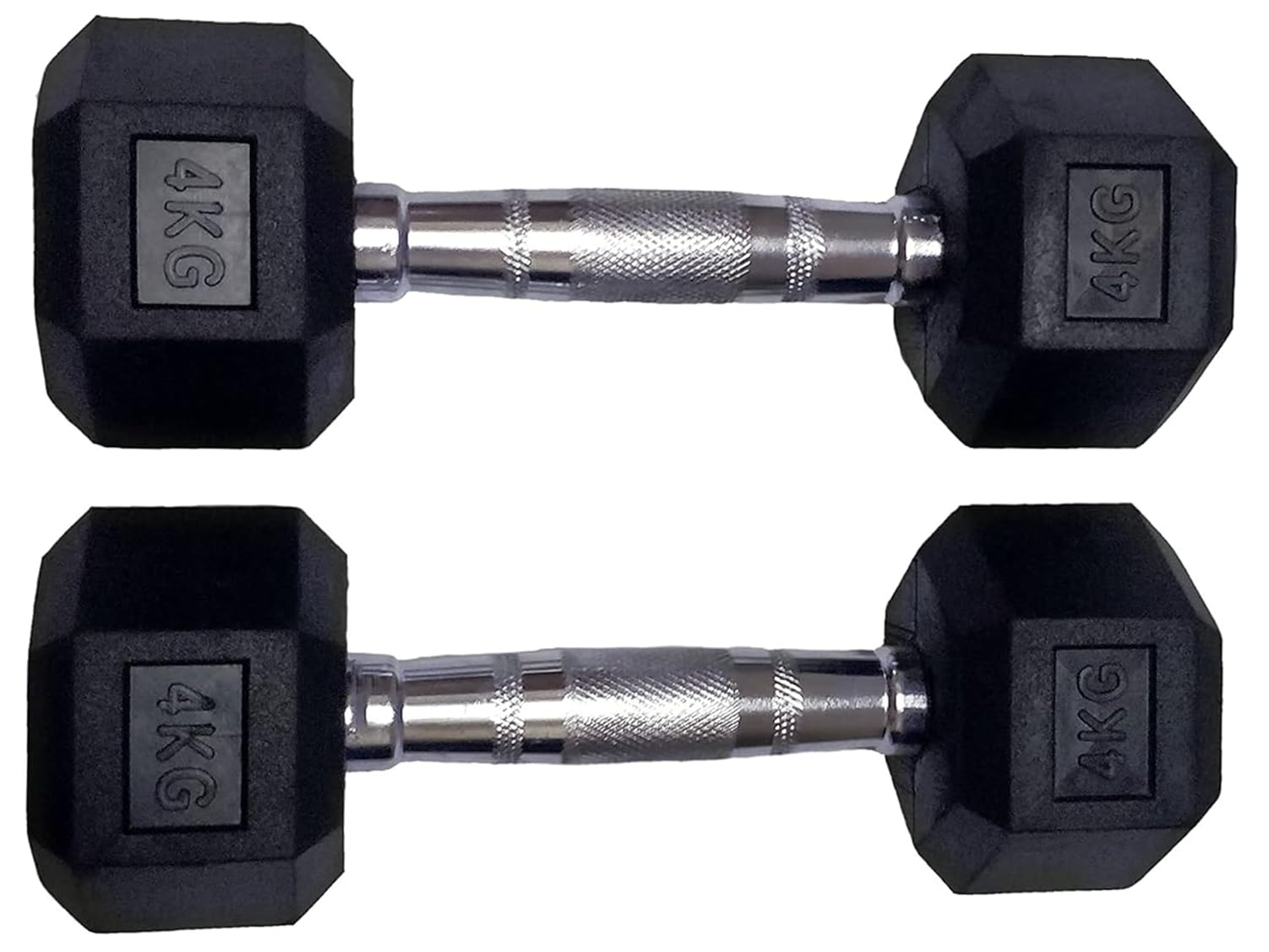 DREAM FIT Rubber Coated Professional Hex Fixed Dumbbells Set for home gym - 1 pair (4Kg x 2 = 8Kg) (B0CTWPJV7T) Amazon Price History, Amazon Price Tracker