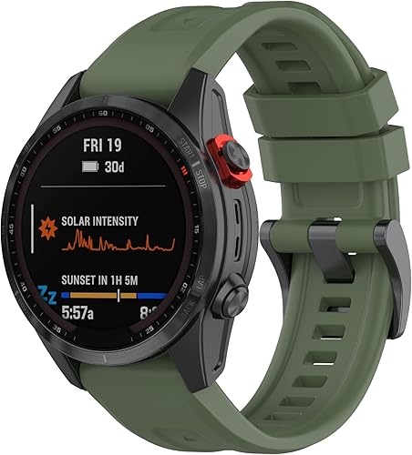 Compatible con Garmin Quatix 7 Pro Bands, Forerunner 965 955 945 Correas de reloj de repuesto de silicona para Garmin Epix Pro 1.850 inFenix 765EPIX