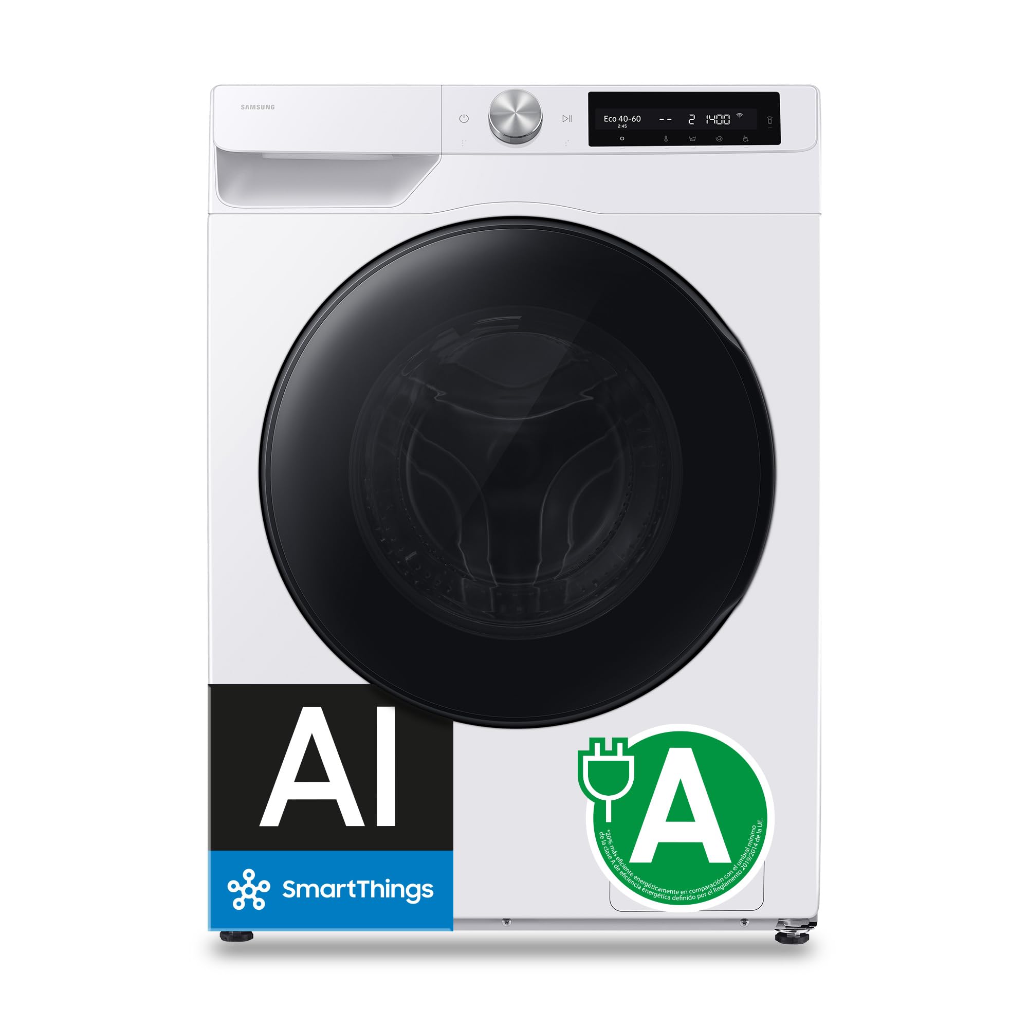 Samsung Lavasecadora AI 10Kg/6Kg Autodosificación Clase D/A Blanca WD10HG6U94BEU3