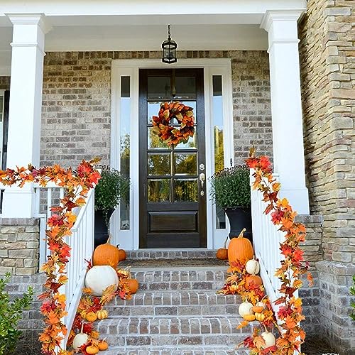 Naravisio Confezione da 2 ghirlande autunnali