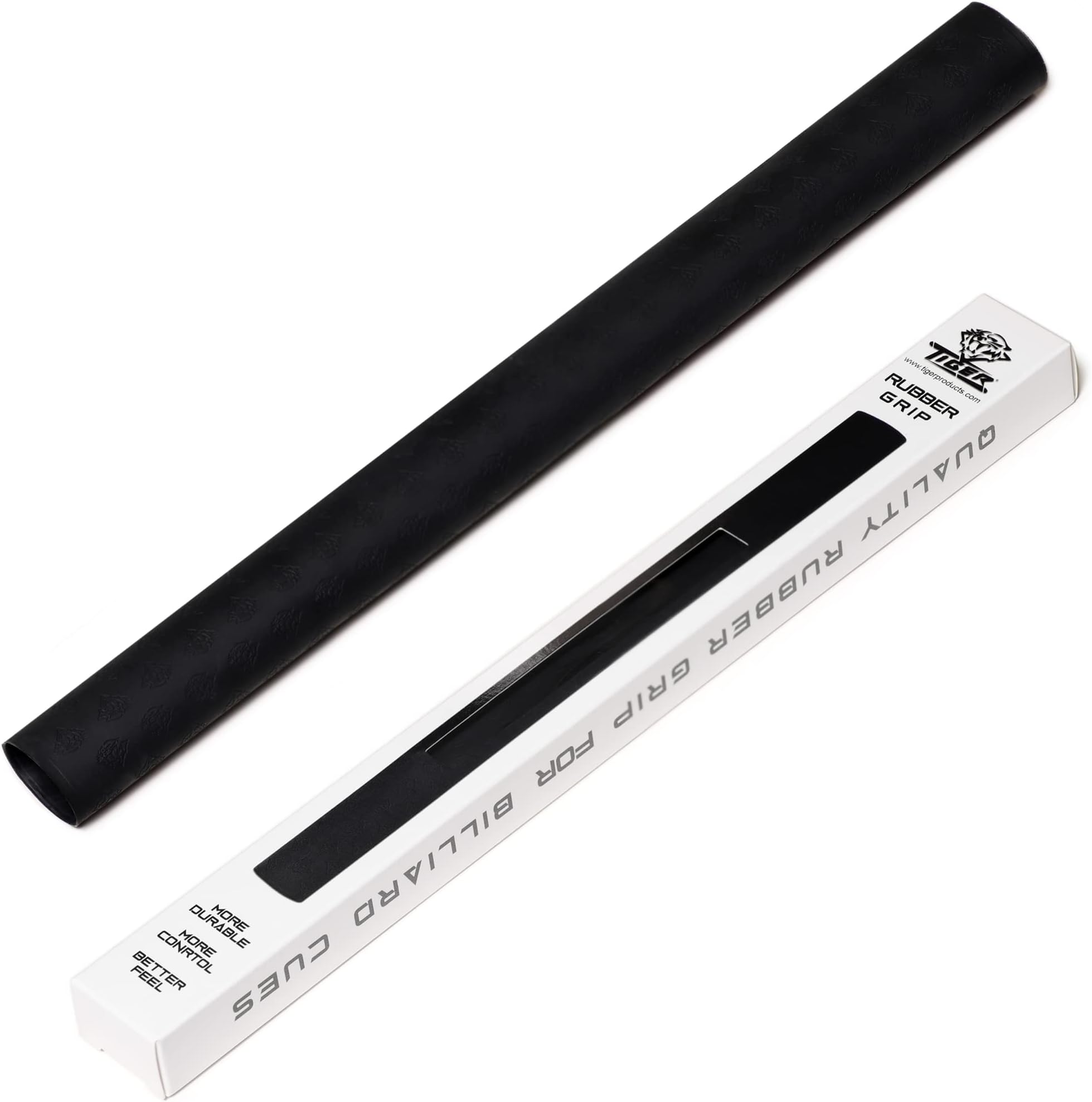 Tiger Real Rubber Billiard Pool Cue Hand Grip Wrap Black