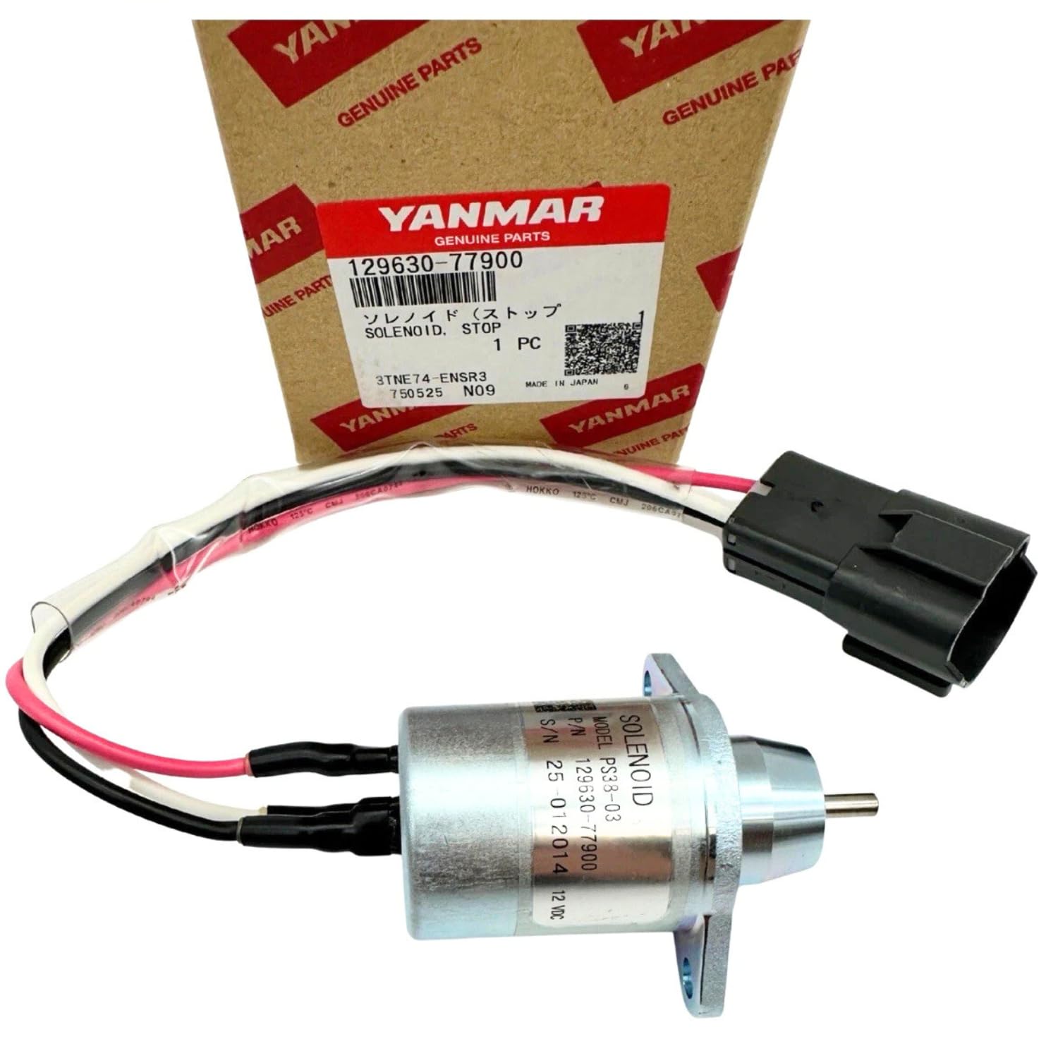 トップス 335 Amazon.com: Genuine Yanmar 129630-77900 Stop Solenoid 12V DC PS38