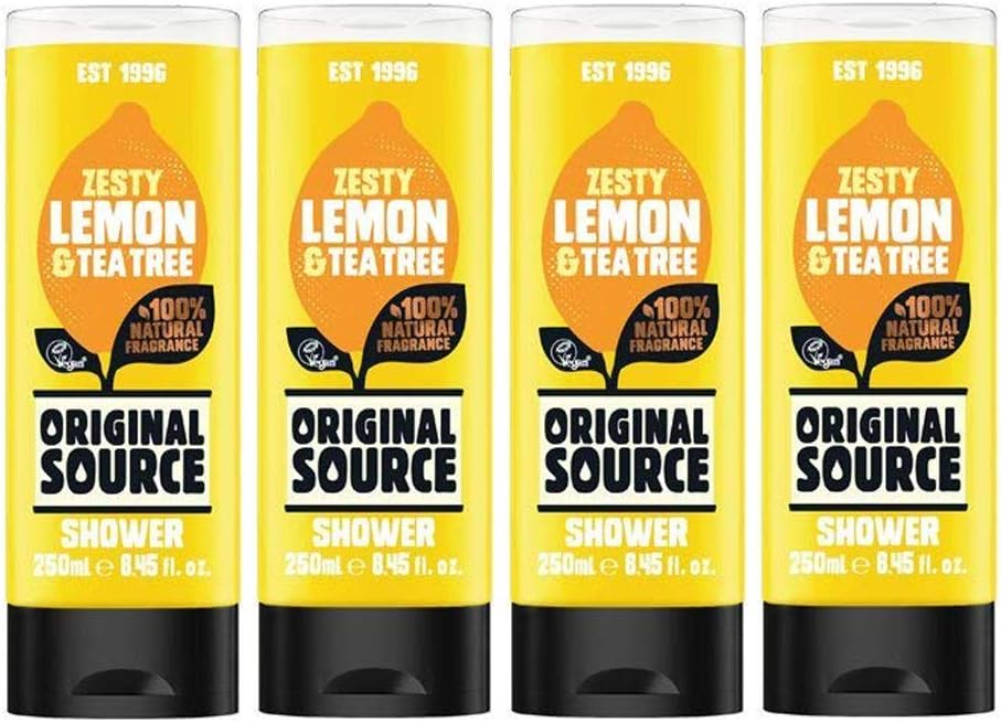 Original Source Shower Gel Set 4 x 250 ml Zesty Lemon & Tea Tree