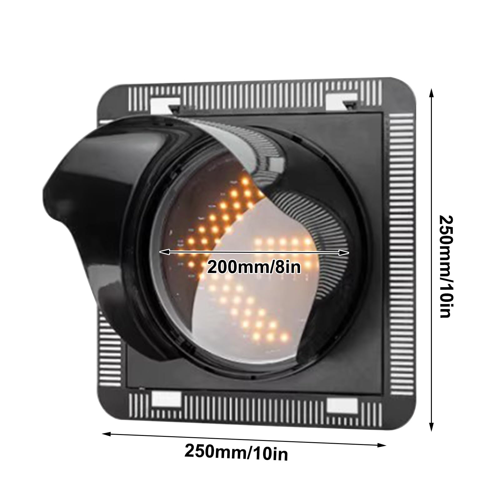 Światło drogowe LED, światło drogowe LED - czerwona/zielona lampa Stop & Go, żółty/zielony sygnał świetlny, trwały materiał PC z osłoną przeciwsłoneczną, urządzenie do kontroli ruchu bezpieczeństwa