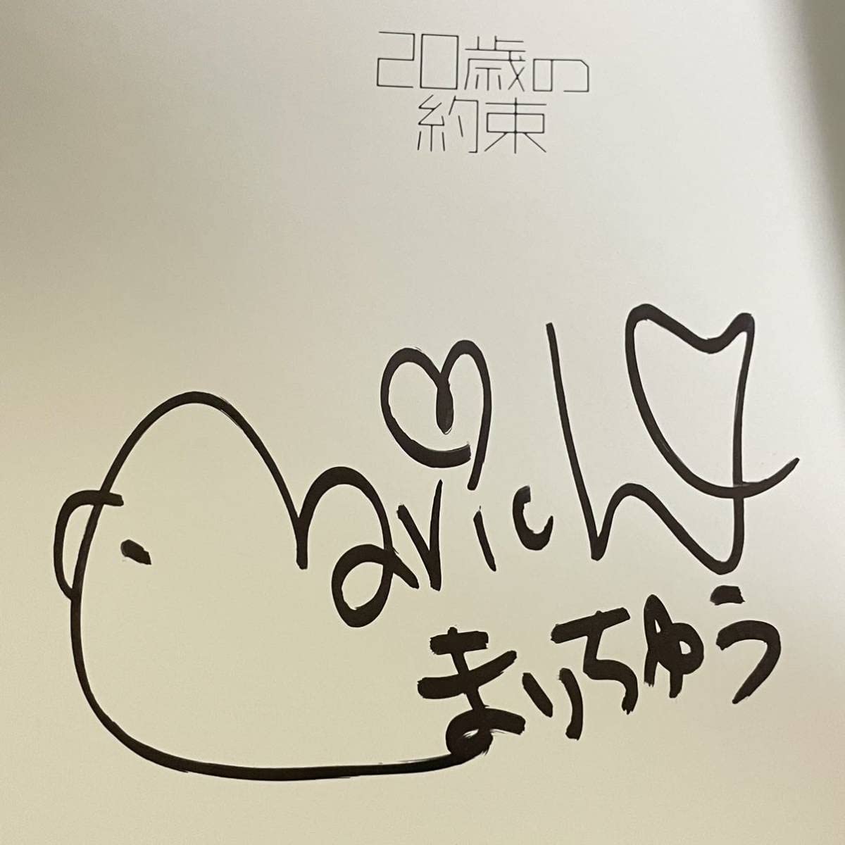 美品 長澤茉里奈1st写真集 『20の約束』 直筆サイン入り 帯あり