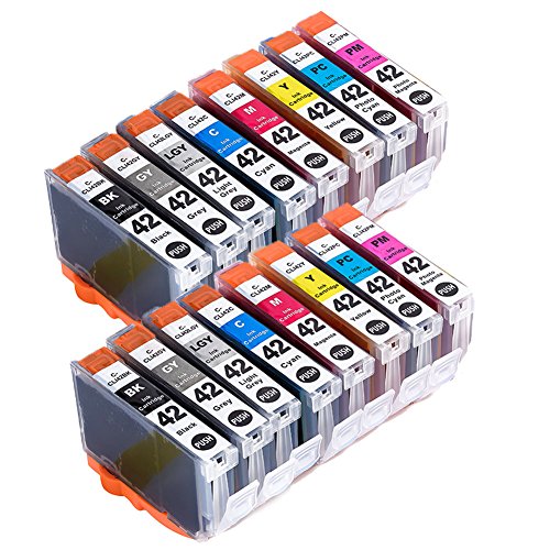 Teng 16X CLI-42 Ink Cartridge Compatible with Canon CLI-42 Multipack, PIXMA Pro-100s, PRO-100 Printer