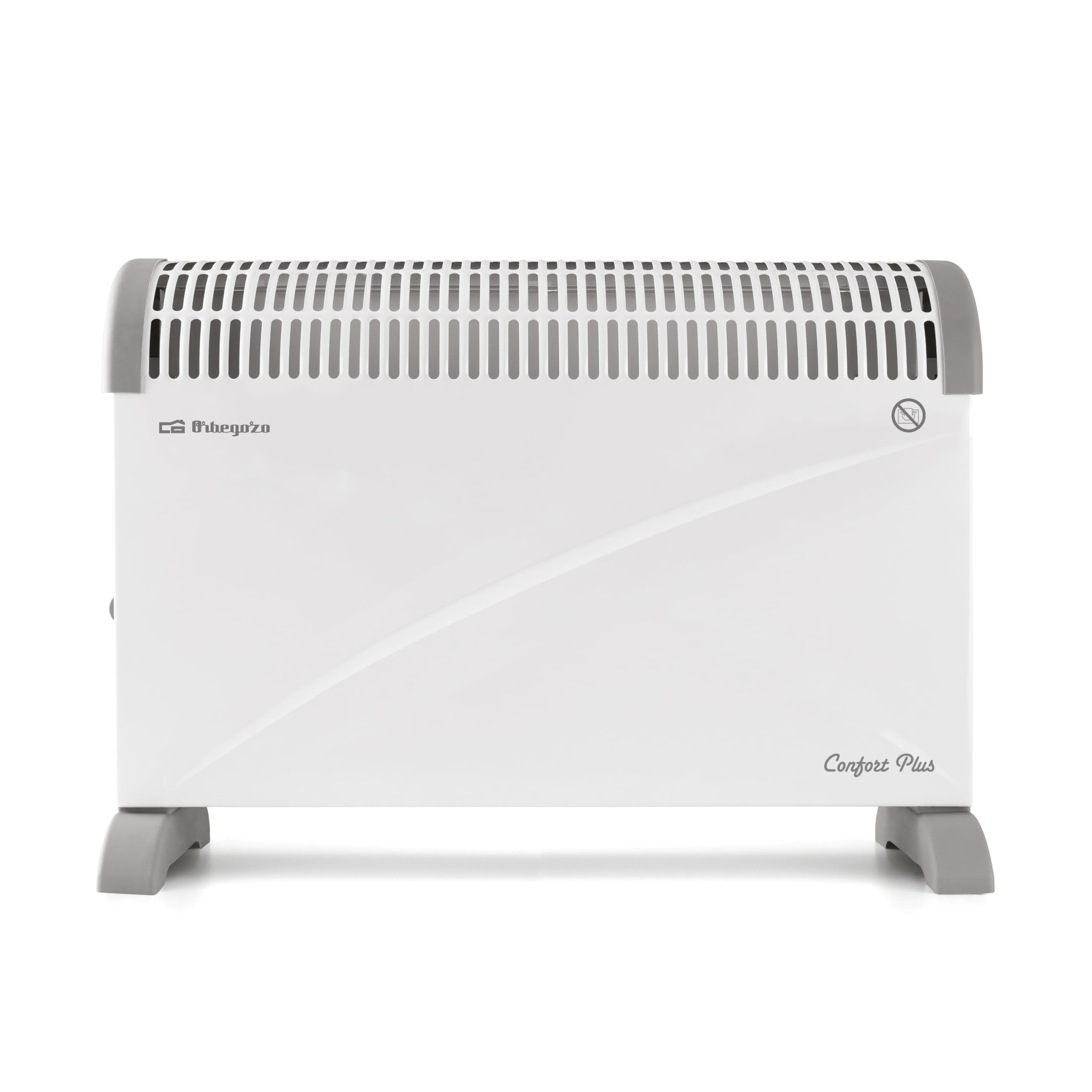 Orbegozo CV 2300 Electric Radiator Convector 2000 W 3 Power Levels Adjustable Thermostat Light Switch Overheat Protection Quiet White