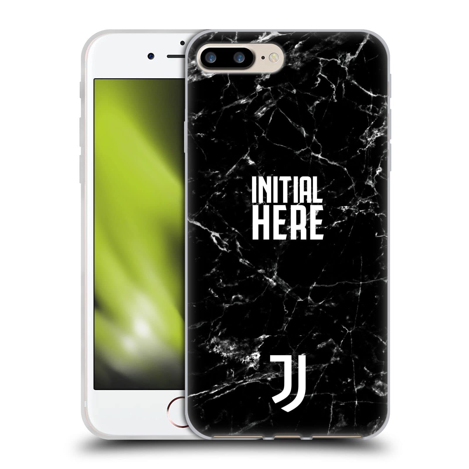 Head Case Designs Officially Licensed Custom Customized Personalized Juventus Football Club Marble Graphics Gel Case [Military Grade Protection] Compatible with Apple iPhone 7 Plus/iPhone 8 Plus