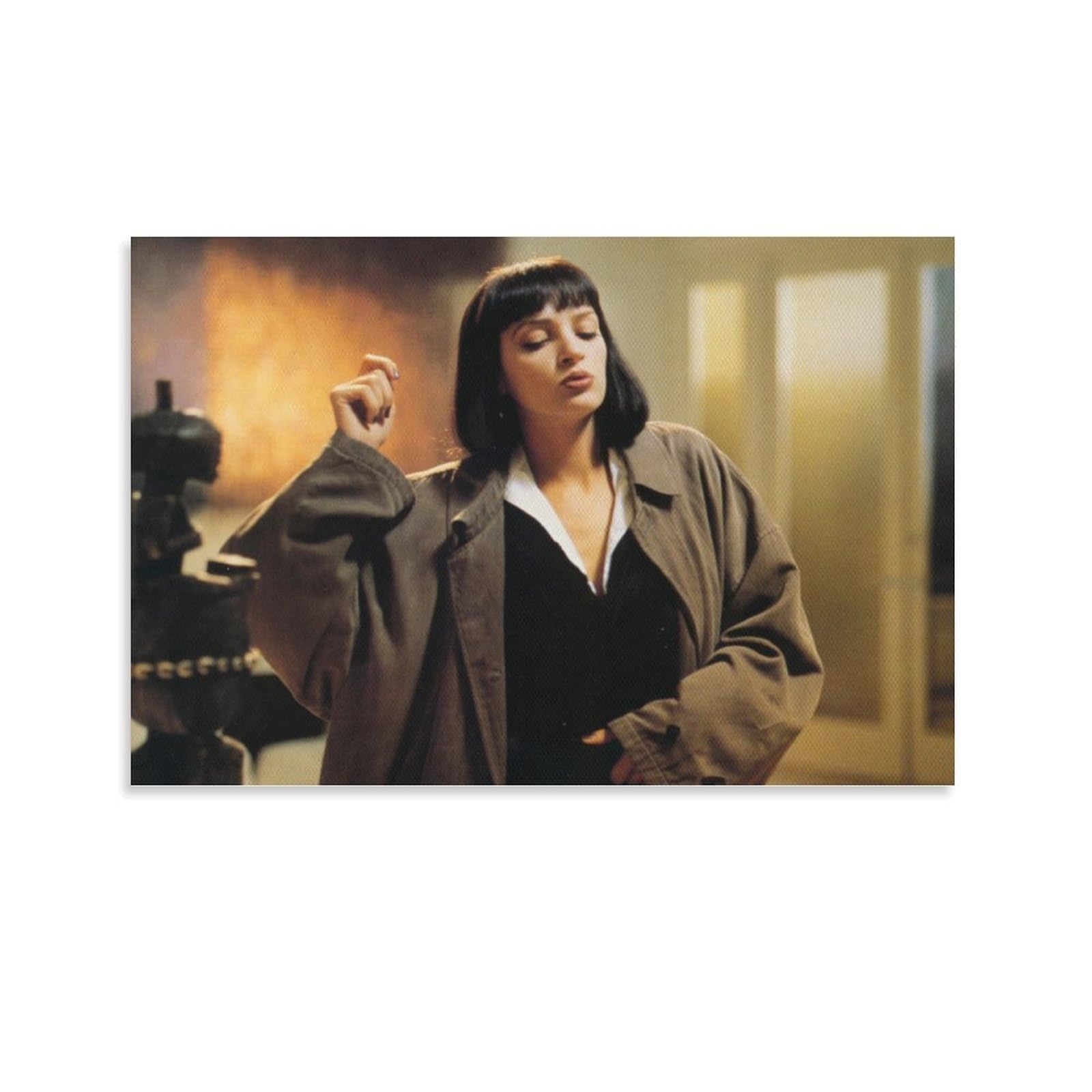 ZXZHE Pulp Poster Fiction Movie Canvas Poster Wall Art Decor Print Picture Paintings for Living Room Bedroom Decoration Unframe-style24x36inch(60x90cm