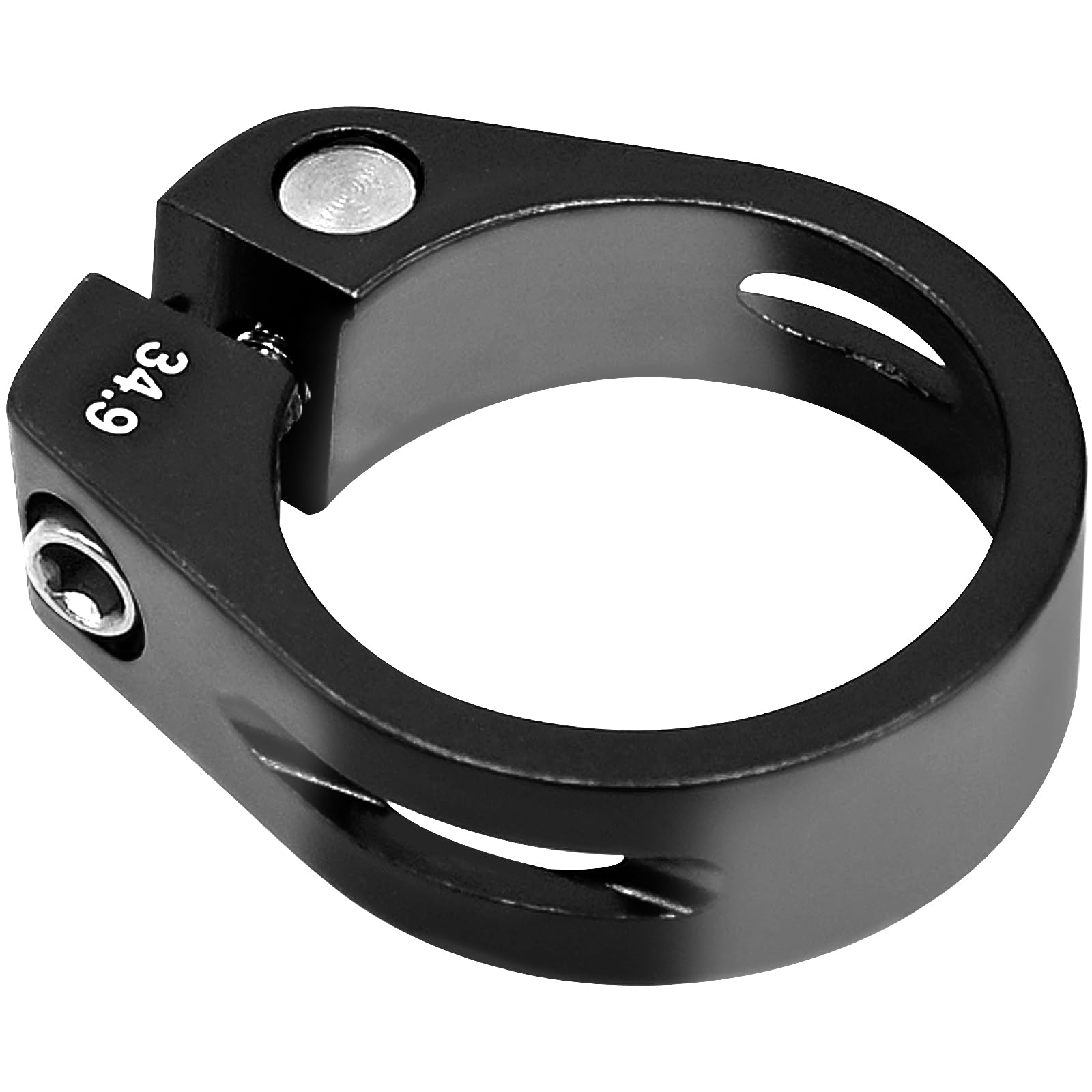Licqic Design B, Black 34.9 Mm Bike Seat Post Clamp For Mtb, Road, Casual Bike (Black)