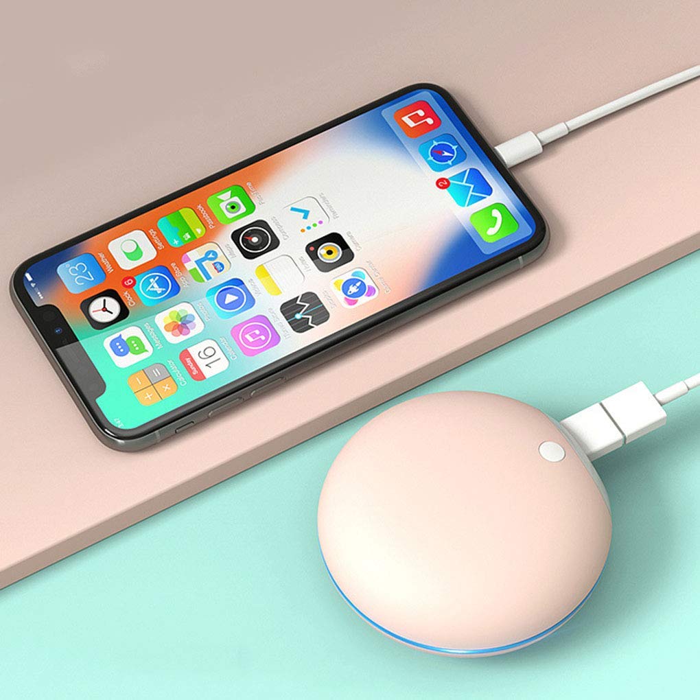 Scaldamani Powerbank, Scaldamani Ricaricabile, Scaldamani Tascabile Portatile Scaldamani Elettrico, Caricabatterie USB Regalo Powerbank riscaldante su Entrambi i Lati, Blu