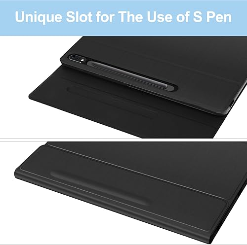 Miniatura 6 de Funda para teclado Samsung Galaxy Tab S7S8 de 11 pulgadas  Funda protectora con soporte para S Pen  Teclado magnético Bluetooth con retroiluminación