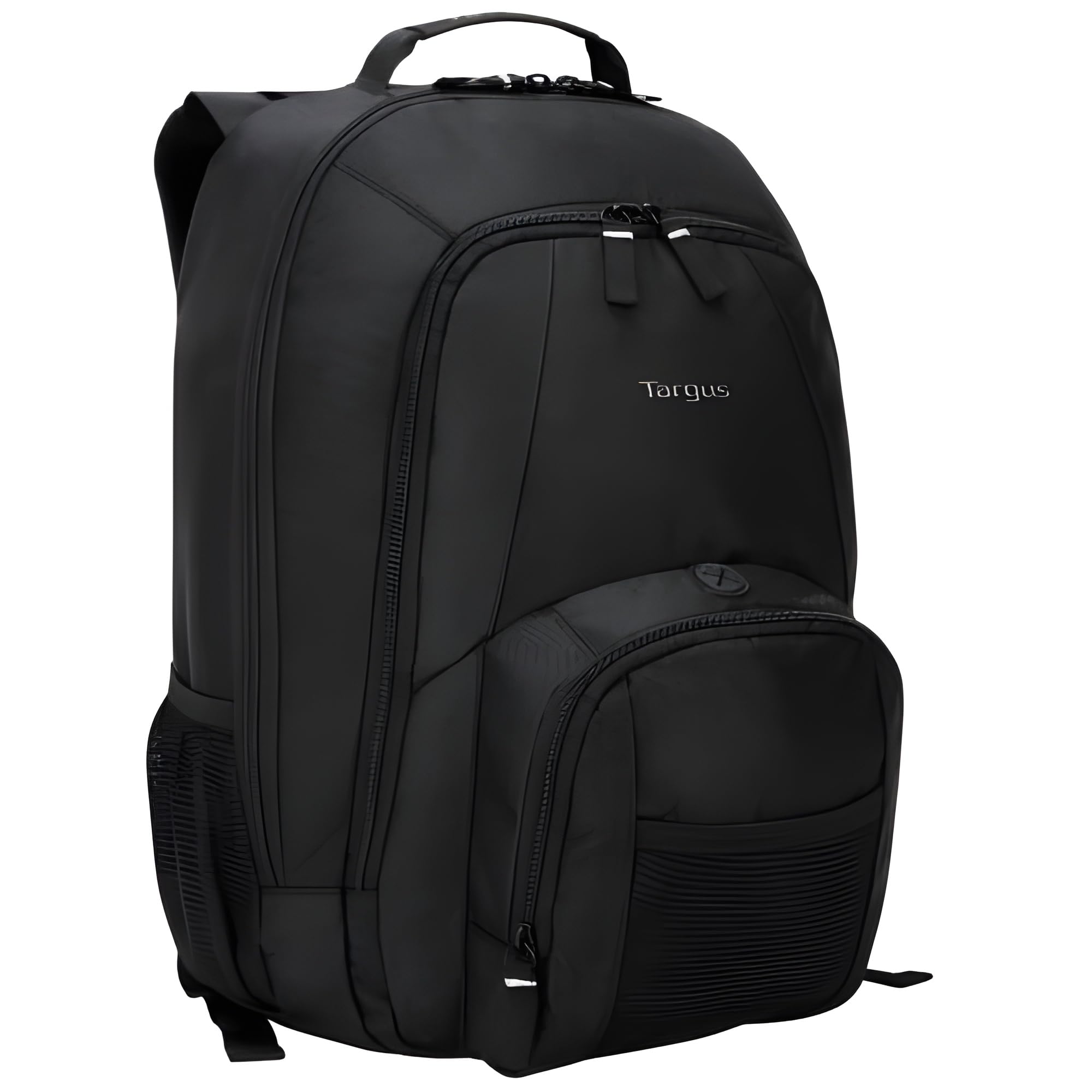 16 Inch Groove Laptop Backpack, Black - Fits Most Laptops up to 16", Water Resistant Travel Backpack for Business Commuters and Travel (CVR600)