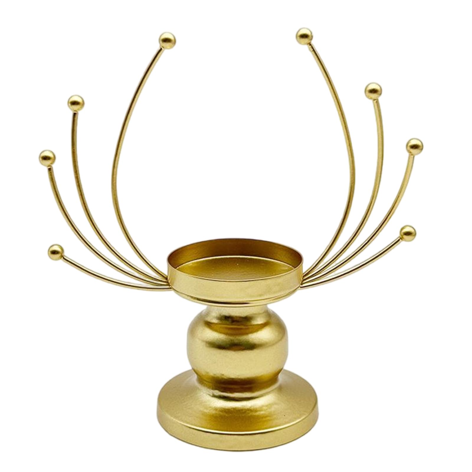 1PC Wrought Iron Holder Candlestick Stand Chamberstick Candlelight Candlestick