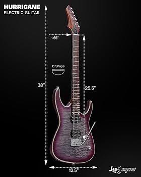 Amazon.com: Leo Jaymz Hurricane Series Electric Guitar