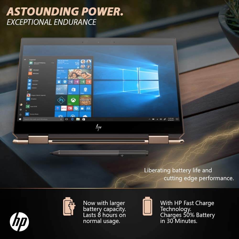 HP Spectre x360 2in1 Gem Cut Laptop, 13.3