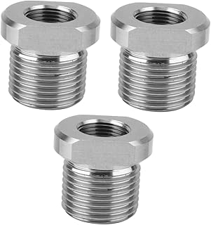 TEHAUX Adaptador De Rosca 3 Peças Conectores Automotivos Peças De Ajuste Adaptador Rosqueado Npt Adaptador Macho Aço Inoxidável Rosqueado Acessórios Para Tubos De Aço Inoxidável