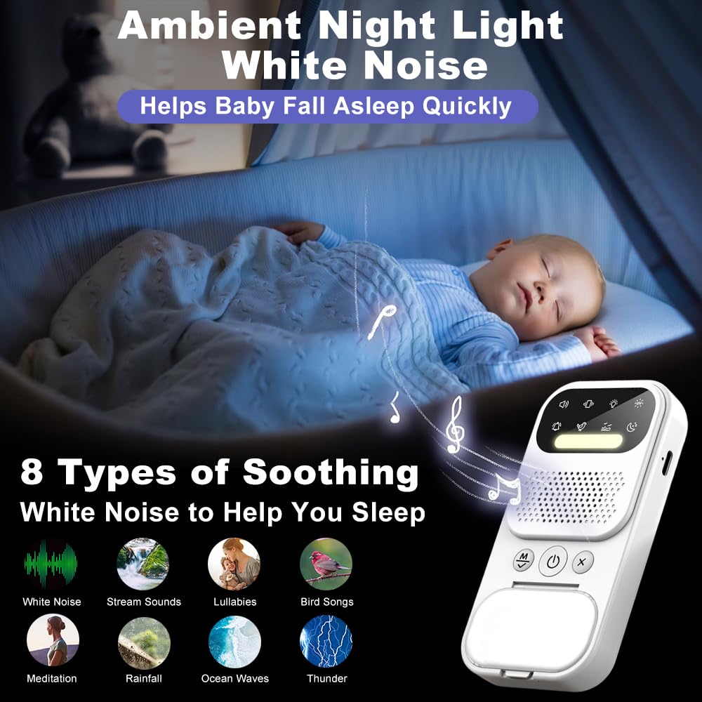XPJBKC Alarma Enuresis Nocturna Niños, Inalámbrico Enuresis Alarma con Desinfección UV, con Vibración y Tono de Llamada, Carga USB y Alcance de 10 m, Aprendizaje para IR al Baño (Blanco) — view 4