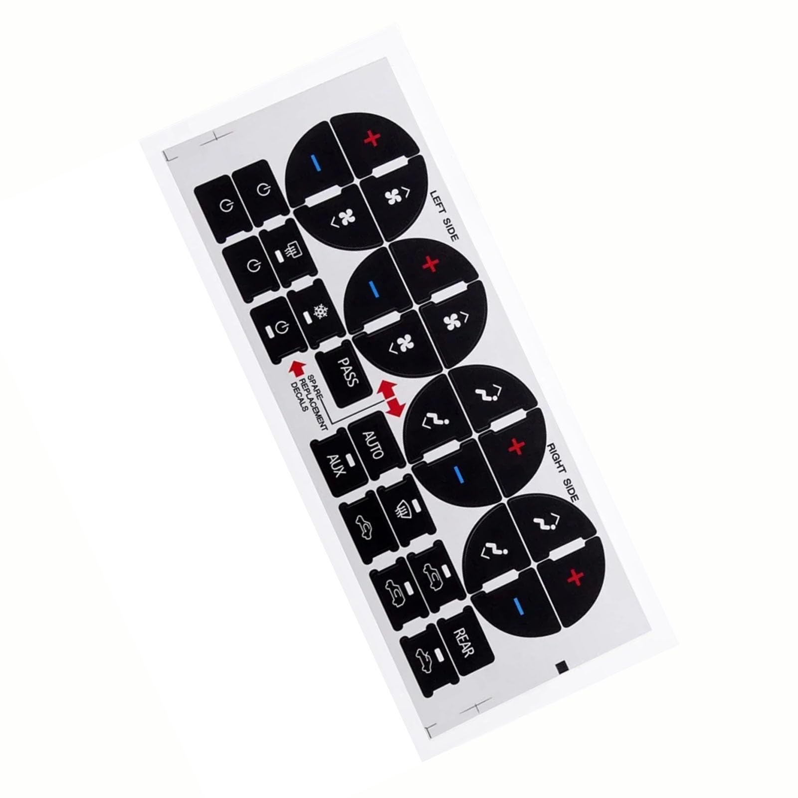 Compatible with Chevy for Traverse for LT LTZ 2007 2008 2009 2010 2011 2012 Car Air Condition Control Button Repair Stickers Car Button Cover Trim