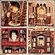 Figured’Art Book Nook Kit – Die Bibliothek der Weisheit – Modell zum Bauen mit LED-Lichtern – Diorama 3D DIY Buchstütze für Bibliothek und Dekoration Miniaturhaus – französische Marke