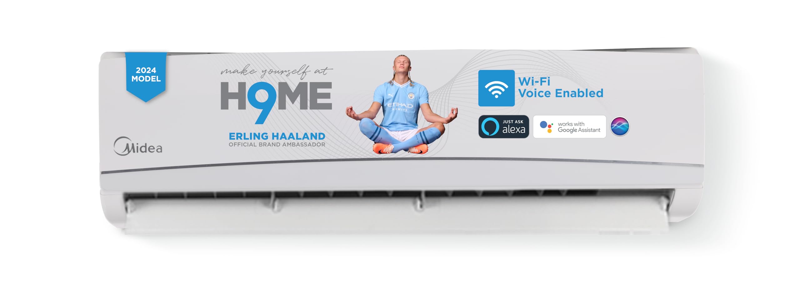 Midea 2 Ton 5 Star AI Gear Inverter Split AC (Copper, Convertible 4-in-1 Cooling,HD Filter with Auto Cleanser, SANTIS PRO ROYAL, MAI24SR5R34W0,White)