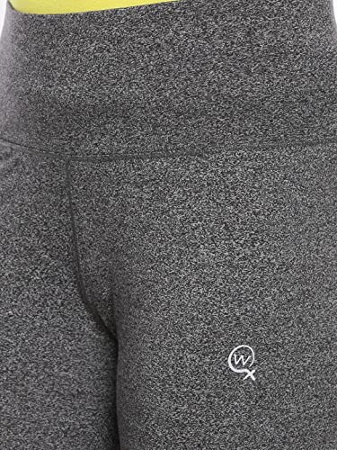 Image of Macrowoman W-Series Active Yoga Tights for Women in Poly Cotton Stretch with High Waist & Pocket for Yoga & Cycling
