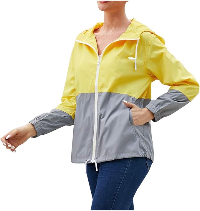 Amazon レディース ウインドブレ Chenyoulan 登山服 アウタードア ジャケット 撥水 防風 パーカー 軽量 薄手 秋服 運動 ゆったり フード付き マウンテン Uvカット おしゃれ ブルゾン アウトドア 体型カバー スポーツウェア スポーティー 通気速乾 コート ジャケット 通販