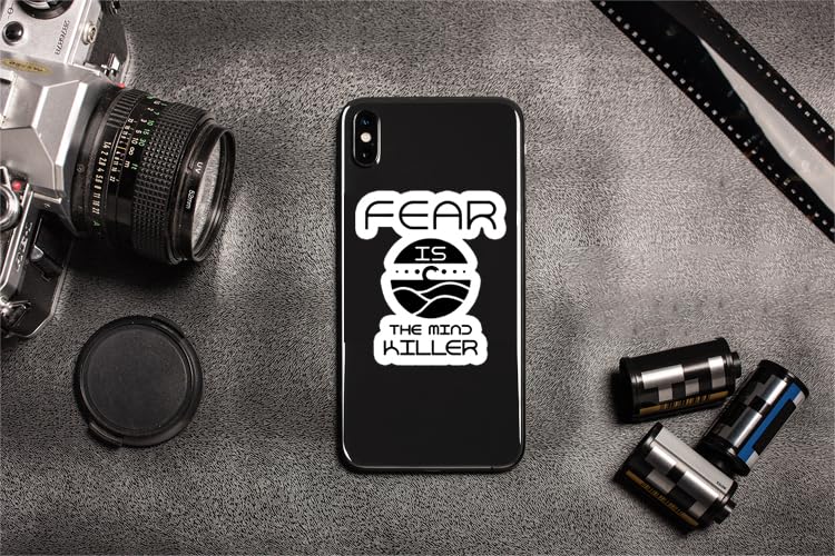 3x 'Fear Is The Mind Killer' Aufkleber - Wasserdichtes Vinyl, Für Laptop, Flasche, Handyhülle