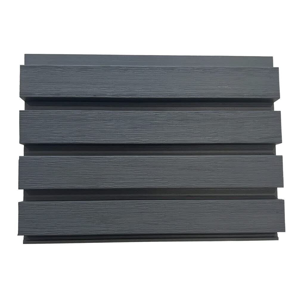 Tuda Grass Direct Composite Slatted Square Cladding Board - GREY- 2.5metres x 219mm x 26mm
