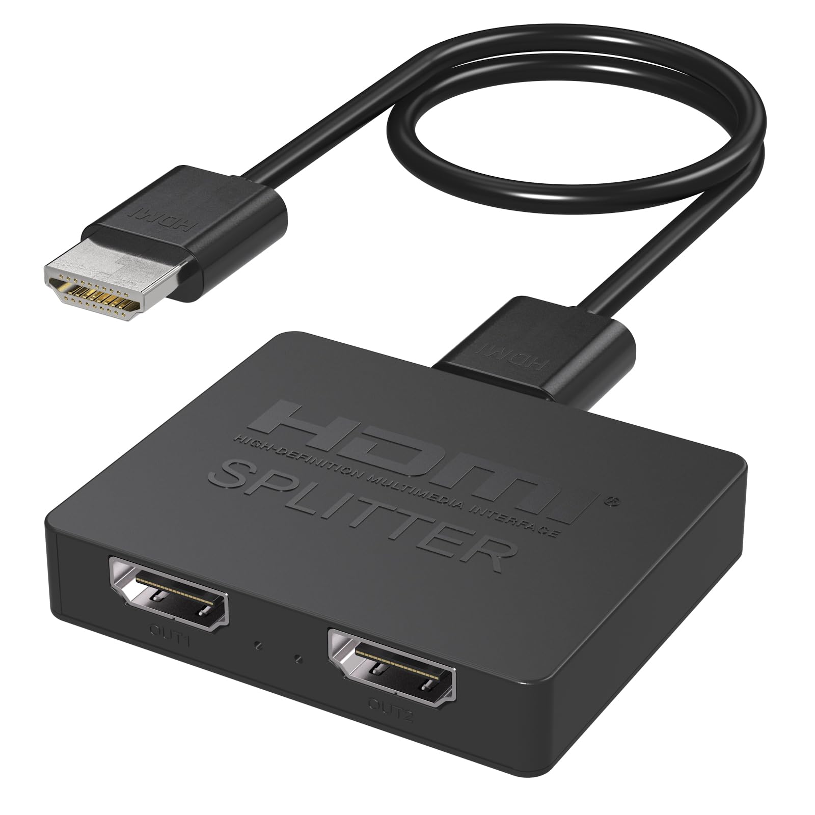 Splitter HDMI 1 In 2 Out 4K30HZ Splitter HDMI per doppio monitor Doppio adattatore HDMI per 2 monitor Supporta 3D Full HD 1080P per Xbox PS4 PS5 Roku Blu Ray Player