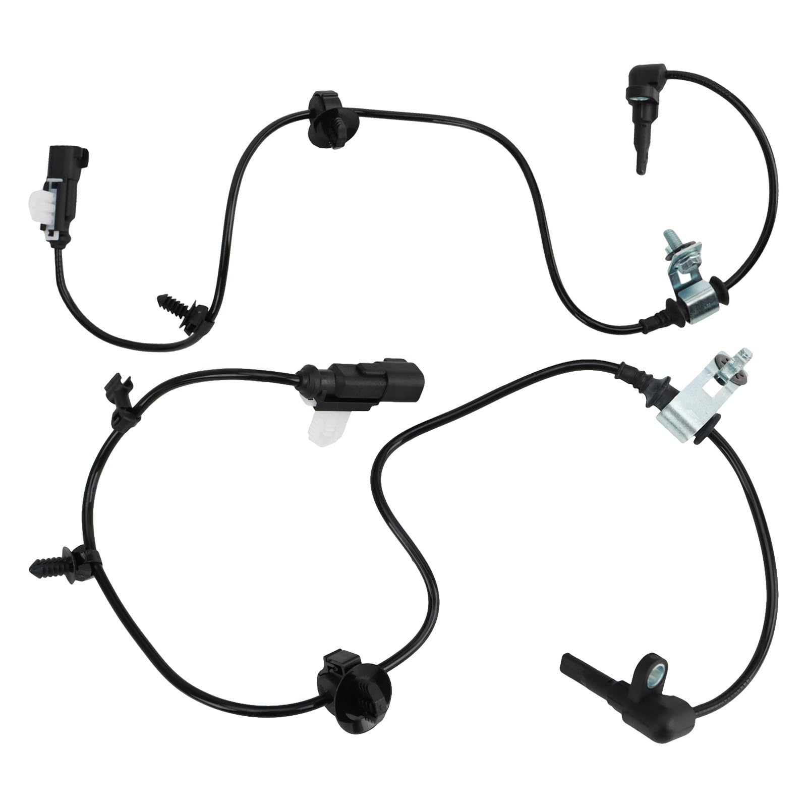 TRQ Front ABS Wheel Speed Sensor Set Compatible with 2015-2022 Chevrolet Colorado GMC Canyon