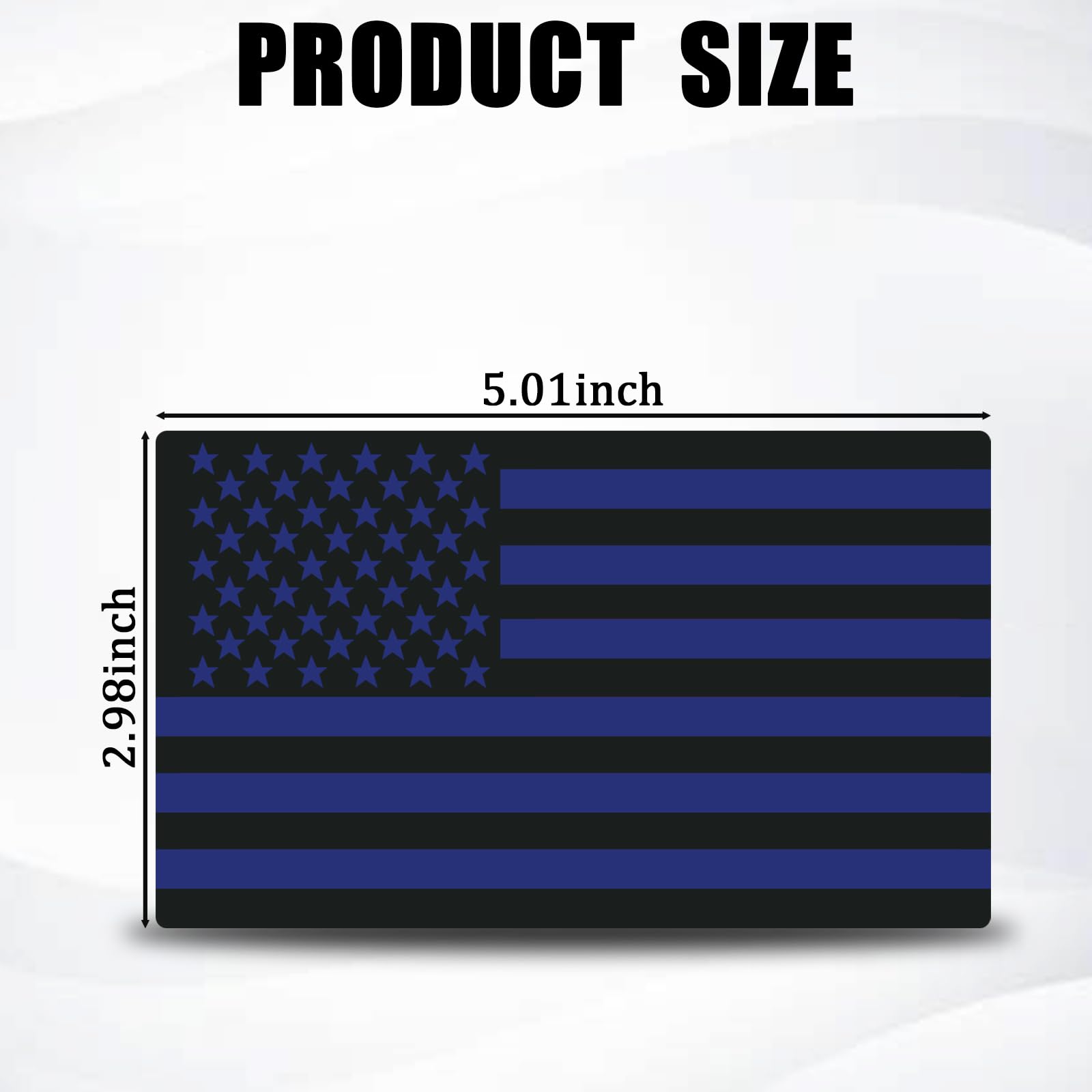 2 PCS 3D Embossed Metal American Flag Emblem Decal Sticker 5 x 3 Acrylic Cutout American Car Military — view 2