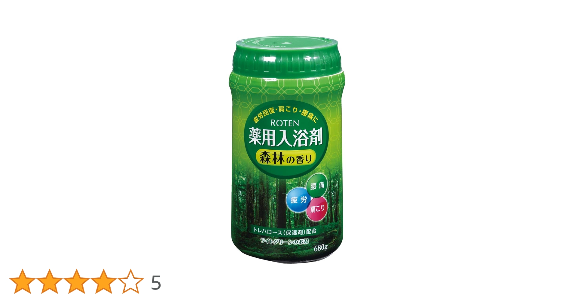 Amazon | 扶桑化学 ROTEN 薬用入浴剤 森林の香り(ボトル)680g F