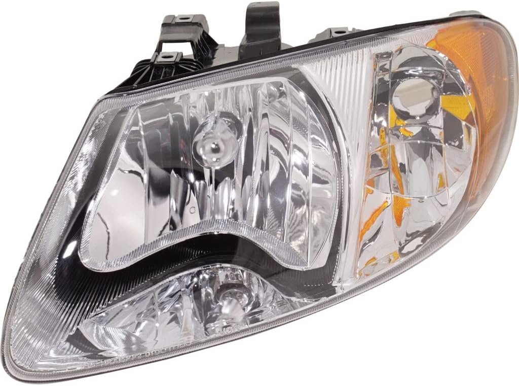 CarLights360 For Chrysler Town and Country Headlight 2001-2007 Driver Side w/Bulbs DOT Certified CH2502129 | 4857701AC/w/113 Inch wheelbase