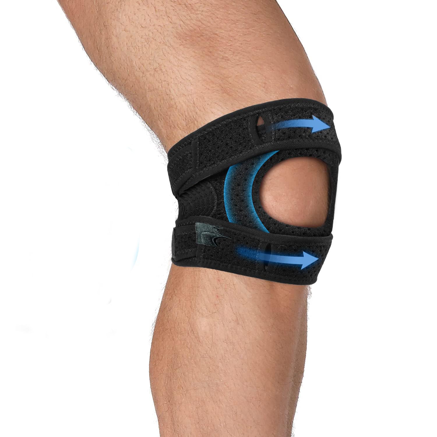 Power Knee Brace Joint Support, Power Knee Stabilizer Pads, Protective Gear Booster with Powerful Springs for Men/Women weak Legs, Arthritis, Meniscus Tear Pain, Fitness and Sport