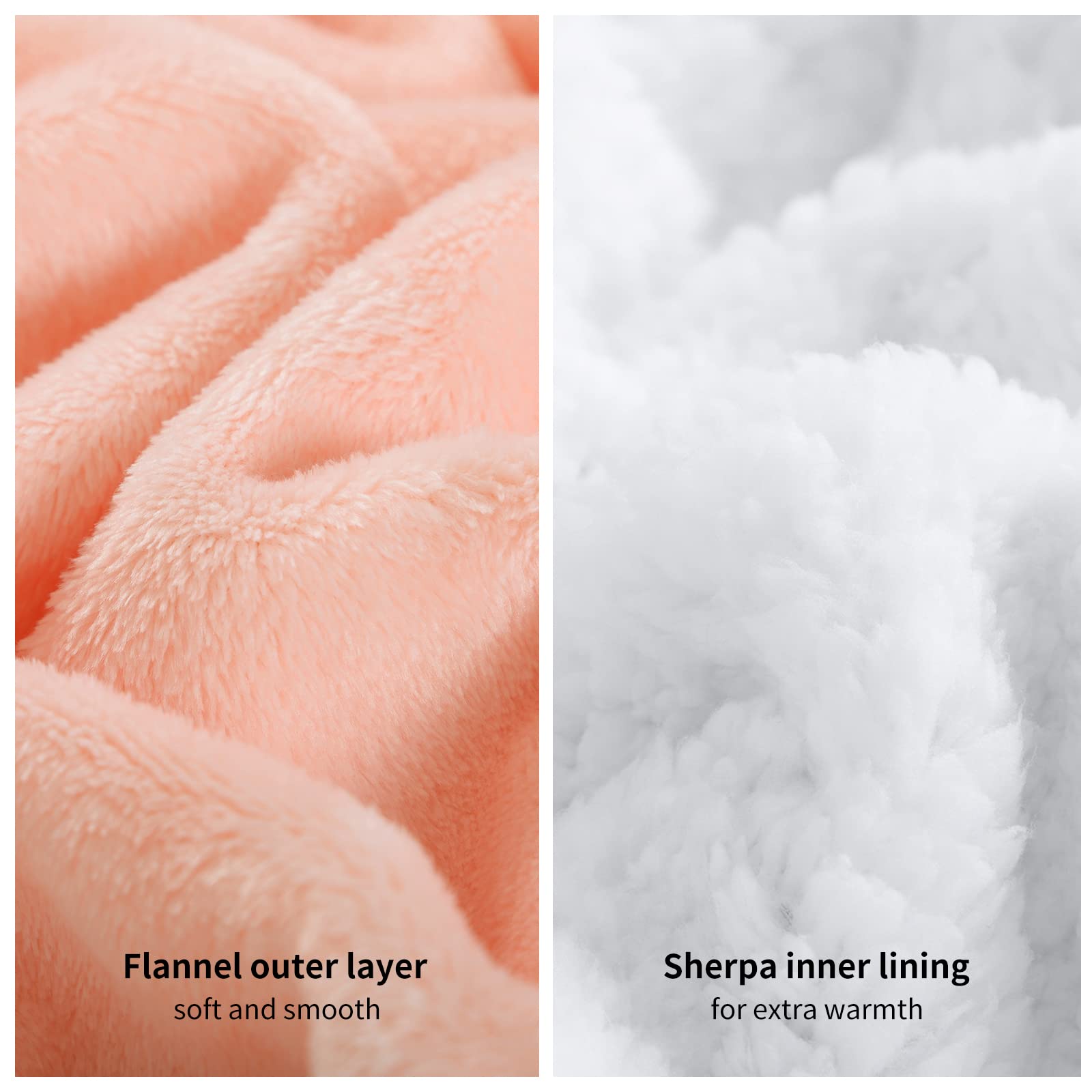 Aisbo Plaid Felpa Coperta con Maniche - Pigiama Coperta Indossabile Donna e Uomo Oversize con Manica e Cappuccio Plaid da Divano con Braccia Pile di Sherpa, Hoodie Blanket (Rosa,130x82cm)