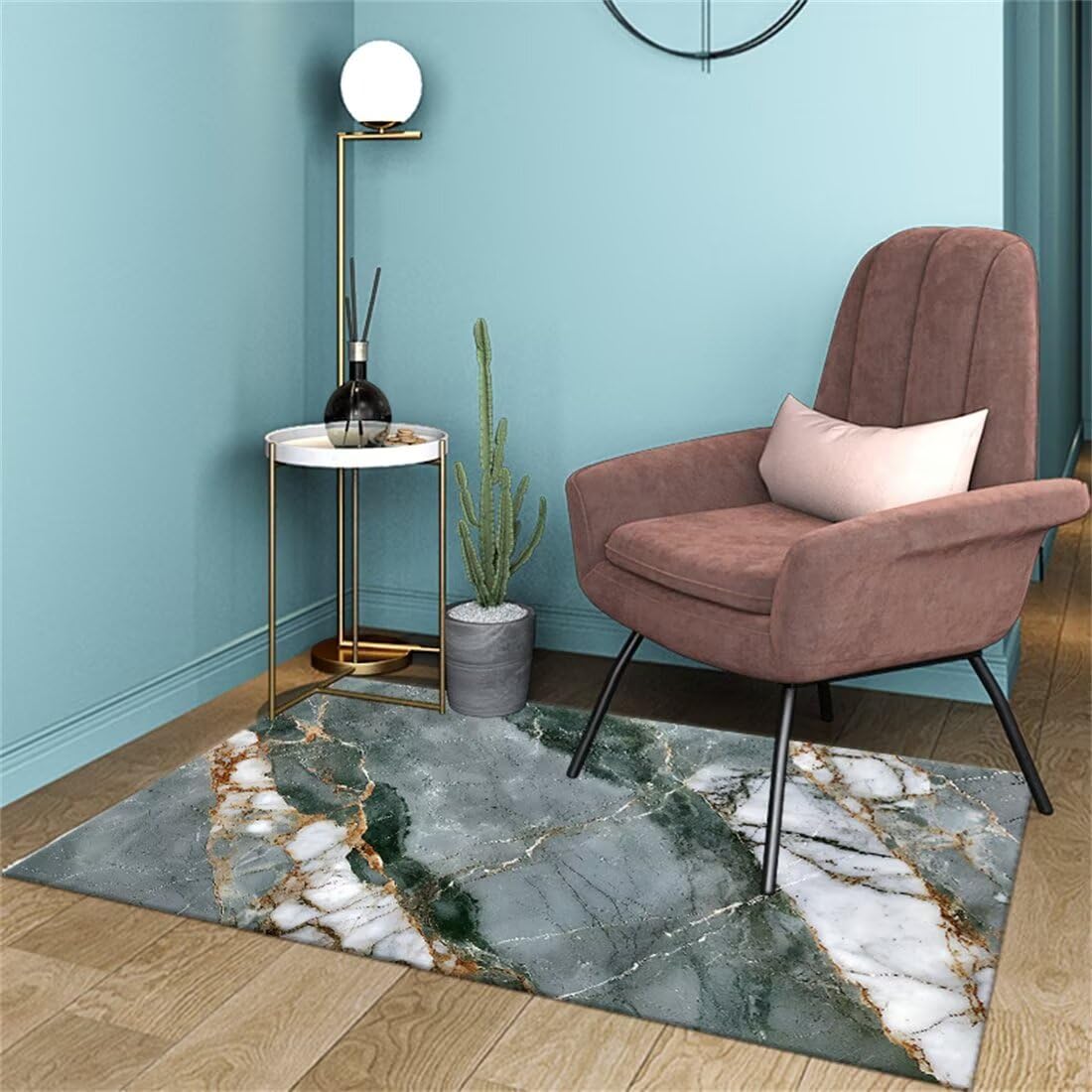 Babyzimmer Teppich Rugs Innendekoration Marmor Textur modernen Stil rutschfest Baby Mädchen 200X300CM