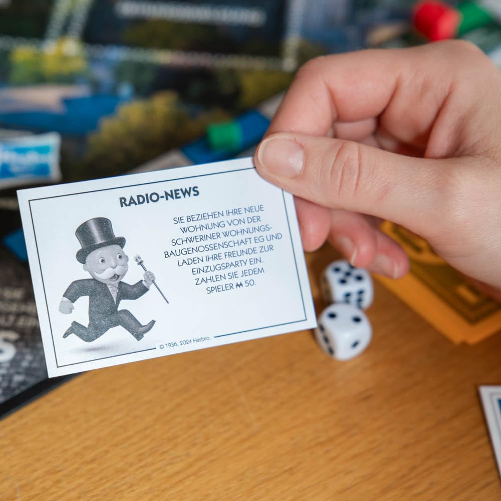Mononpoly Schwerin Einzelstück – Die offizielle Städte-Edition mit Schloss, Zoo & Co. | Regionales Brettspiel & Geschenkidee für Schwerin-Fans, Familien & Sammler ab 8 Jahren