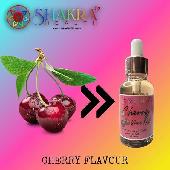 Yoni Oil Cherry (30ml) - Hydrating Self-Care Body Massage Oil. Non-Greasy, Smoothing Skin Moisturiser. Vegan & Organic Formula