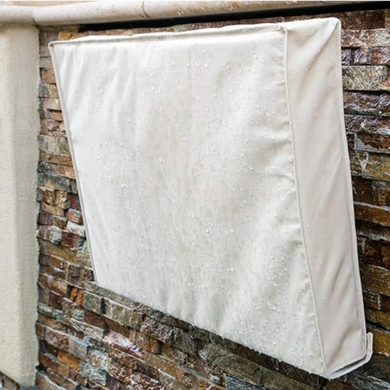Copertine TV Copertura TV Esterna Resistente alle intemperie e Antipolvere Beige Compatibilità TV 22 "- 65" Proteggi Schermo TV Copertura TV Esterna Patio Giardino per TV Esterne(Black,30-32)